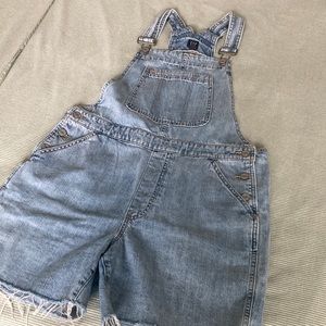 Gap Denim Overall Shorts (Size M)
